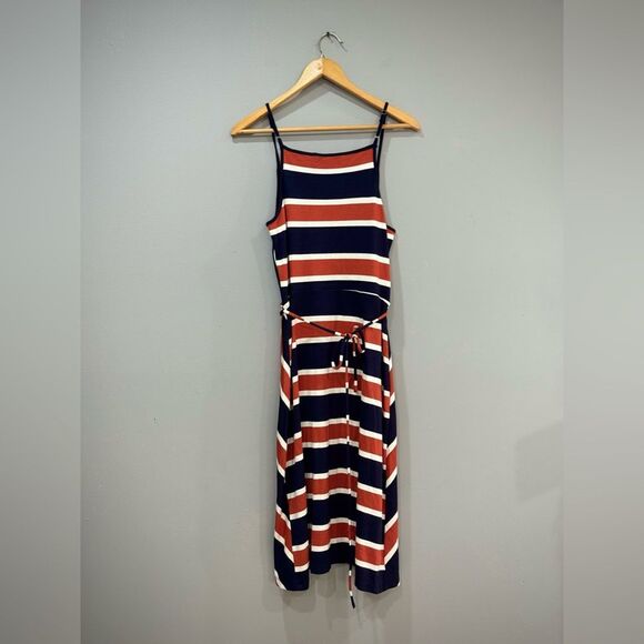 Navy/Rust 41 Hawthorn Wrap Dress Size L EUC - Picture 4 of 8